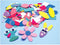 Colorations Zelfklevende Foam Figuren Stickers, 1000st.