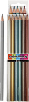 Colortime Kleurpotloden 3 Mm Vulling Metallic Kleuren 6 Stuks