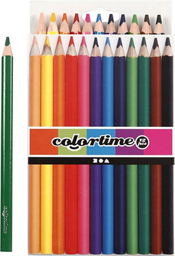 Colortime Kleurpotloden Jumbo 5 Mm Vulling Multicolor 12 Stuks