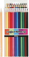 Colortime kleurpotloden, vulling: 3 mm, diverse kleuren, basis, 12stuks