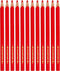 Colortime Kleurpotloden, vulling: 5 mm, rood, Jumbo, 12 stuks