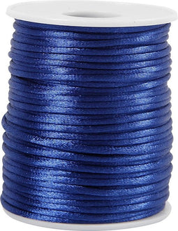 Colortime Satijnkoord Donkerblauw 50 Meter