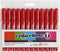 Colortime stift, 5 mm lijn, rood, 12 stuks