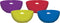 Colourworks Melamine Plastic Kommen - Multi-colour Set van 4