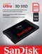 SanDisk Ultra 3D - SSD 500GB - 560MB/s Lezen - 2,5