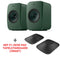 Combi Deal LSX II LT - green + KEF P1 Desk pad tafelstandaard - Zwart