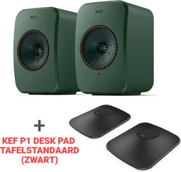 Combi Deal LSX II LT - green + KEF P1 Desk pad tafelstandaard - Zwart