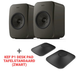 Combi Deal LSX II LT + KEF P1 Desk pad tafelstandaard - Zwart