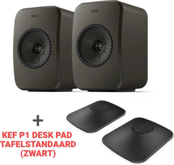 Combi Deal LSX II LT + KEF P1 Desk pad tafelstandaard - Zwart