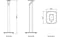 Combi Deal LSX II LT+ S1 Floor Stands + C-Link interspeakerkabel 8 M - Wit