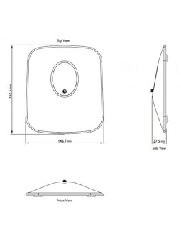 Combi Deal LSX II LT - wit + KEF P1 Desk pad tafelstandaard - zilver