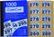 CombiCraft nummerbloks 1 tot 1000 - garderobenummers - dubbelnummers - 6 boekjes