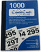 CombiCraft nummerbloks 1 tot 1000 - garderobenummers - dubbelnummers - 6 boekjes