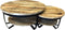 Combideal! Paras 90 & 70 - Set van 2 - Bijzettafel - Mangohout - Paras | Salontafel Rond
