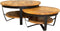 Combideal! Paras 90 & 70 - Set van 2 - Bijzettafel - Mangohout - Paras | Salontafel Rond