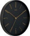 Wall clock Belle Numbers metal black