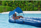 Comfort Plush Zwembad Lounger met Zonnescherm