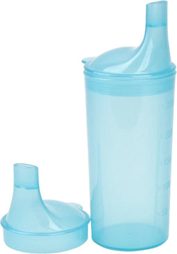 Comforthulpmiddelen Drinkbekerset met lange tuitdeksels - blauw