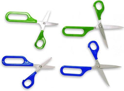 Comforthulpmiddelen Zelfopenende schaar met 1 groot oog en 1 klein oog - rond 45 mm R