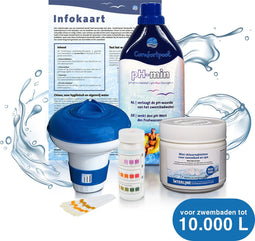 Comfortpool Chloor Starterspakket - klein | tot 10.000 liter | zwembad onderhoud | chloor en pH | compleet pakket schoon zwembadwater