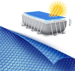Comfortpool zwembad solarzeil | 488 x 244 cm | verwarmend afdekzeil | verwarmt en isoleert | met handige opbergtas | noppenfolie 160 micron