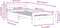 vidaXL - Bedframe - zonder - matras - massief - grenenhout - wit - 90x200 - cm