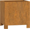 vidaXL - Plantenbakken - met - poten - 2 - st - roestig - 32x30x33 - cm - cortenstaal
