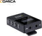Comica BoomX-D D2 draadloze microfoon-set met 2 zenders en ontvanger — Geschikt voor o.a. Canon, Nikon, Fujifilm, Sony, Panasonic camera en smartphone — Plug & Play interview microfoon — Draadloos bereik tot 50 meter — Complete set — Zwart