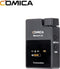 Comica BoomX-D D2 draadloze microfoon-set met 2 zenders en ontvanger — Geschikt voor o.a. Canon, Nikon, Fujifilm, Sony, Panasonic camera en smartphone — Plug & Play interview microfoon — Draadloos bereik tot 50 meter — Complete set — Zwart