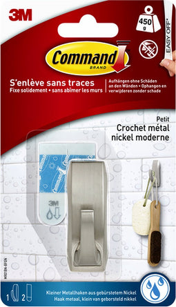 Command™ Haak Metaal, WMR01BNC, klein, 1 haak, 2 waterbestendige strips, 500g