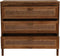 Commode met 3 laden - 90x42x85- Naturel - Teak/rotan