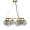 Como chandelier brass