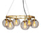 Como chandelier brass