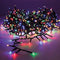 Compact EDM glitterslinger - Kerstsfeer - meerkleurig en warm wit - LED lampjes - 11 m - 72248