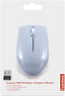 Compacte draadloze Lenovo 300-muis (Frost Blue) met batterij