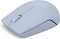 Compacte draadloze Lenovo 300-muis (Frost Blue) met batterij