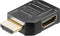 Compacte HDMI adapter - 90° haaks naar links - versie 1.4 (4K 30Hz)