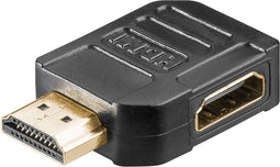 Compacte HDMI adapter - 90° haaks naar rechts - versie 1.4 (4K 30Hz)