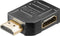 Compacte HDMI adapter - 90° haaks naar rechts - versie 1.4 (4K 30Hz)