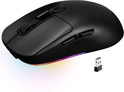 Competitieve gamingmuis - Bedraad of draadloos - The G-Lab - KULT-TITAN - RGB - 12000 DPI - Zwart