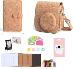 Complete Accessoires Set Geschikt voor Fujifilm Instax Mini 11 - Case Camera Tas met Filters, Fotoalbum en Meer - Cork Series