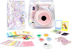 Complete Accessoires Set Geschikt voor Fujifilm Instax Mini 11 - Camera Tas met Filters, Fotoalbum en Meer - Zand Paars