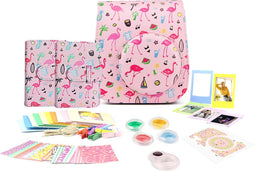 Complete Accessoires Set Geschikt voor Fujifilm Instax Mini 11 - Camera Tas met Filters, Fotoalbum en Meer - Flamingo Watermeloen