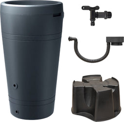Complete Regenton Set Tube 230 liter - Regenton - 2-in-1 - Voet - Kraan - Vulautomaat