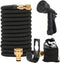 Complete Tuinslang Set - 7.5 Meter - 8 Standen - Flexibele Tuinslang Set - Inc Koppeling, Wandhouder - Flexibele Slang