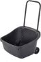 Compost bak - Afval bak - Tuin Afval - Handvat - Wieltjes - Zwart - Compost