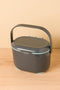 Compost Caddy, het handige GFT afvalbakje in de keuken - 2,5 liter - Grijs / Aqua