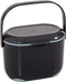 Compost Caddy, het handige GFT afvalbakje in de keuken - 2,5 liter - Grijs / Aqua