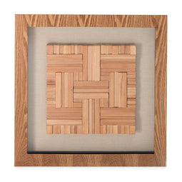 Lalee Avenue Pictures wood art Carré I 60cm x 60cm