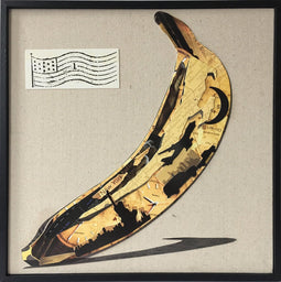 Lalee Avenue Paper mural banana 42cm x 42cm